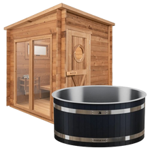Primal Ice Bath + 8 Person Cedar Sauna