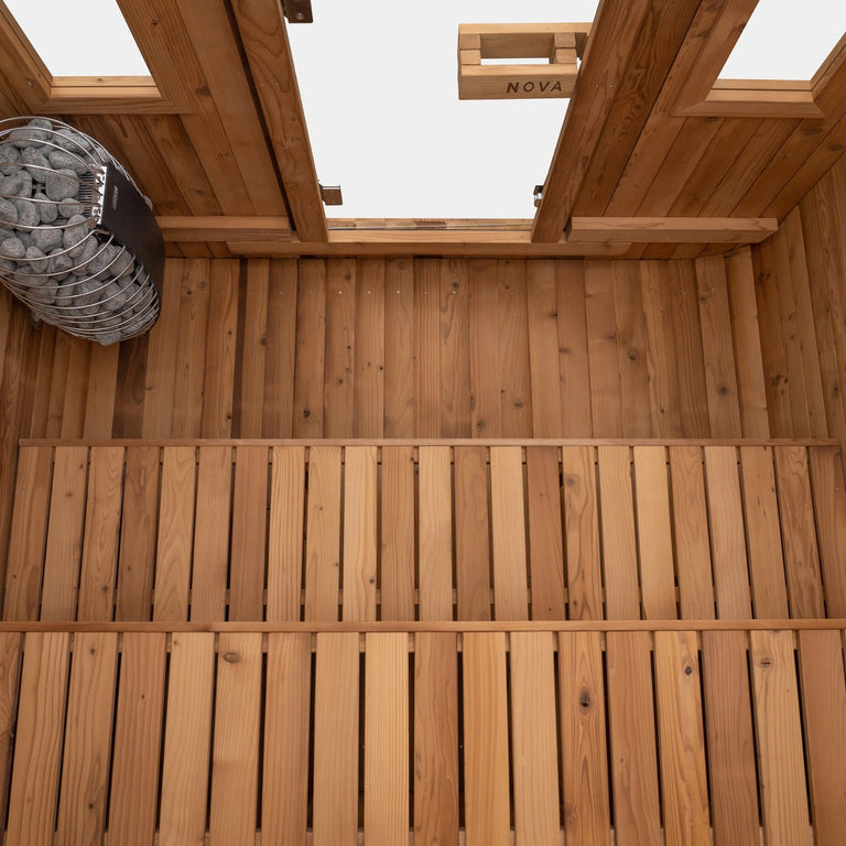 Primal Ice Bath + 6 Person Cedar Sauna