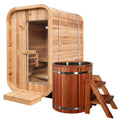 Cedar Duo: Premium Barrel + 2P Sauna
