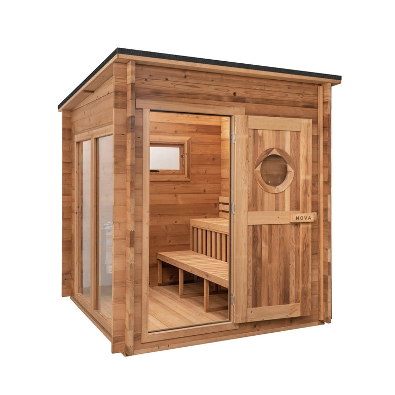Primal Ice Bath + 8 Person Cedar Sauna