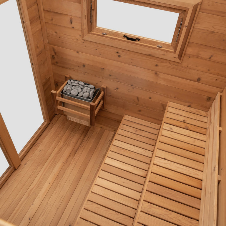 Primal Ice Bath + 8 Person Cedar Sauna