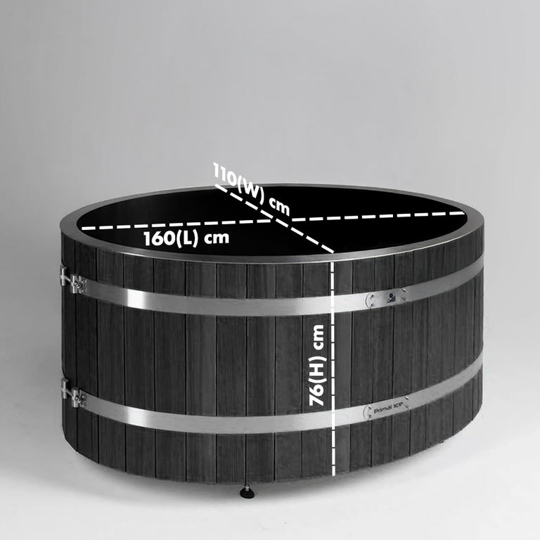 Primal Ice Bath + 8 Person Cedar Sauna