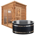 Primal Ice Bath + 8 Person Cedar Sauna